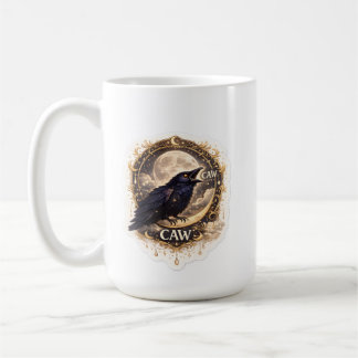 Mug Celestial Raven Moon Gothic Night Nature Vibes