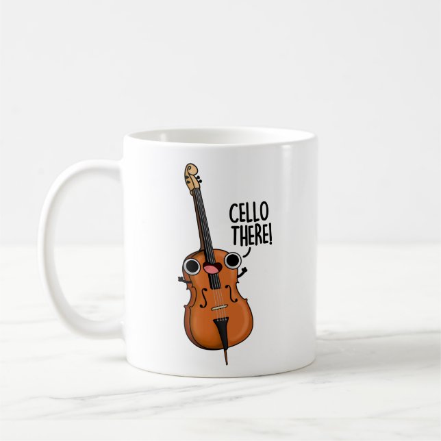 Mug Cello There Funny Music Pun (Gauche)