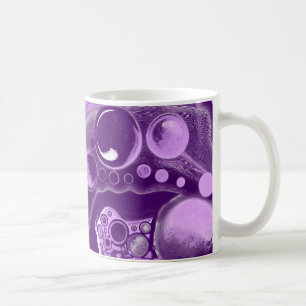 Mug Cellules d'art fluides en marbre violet