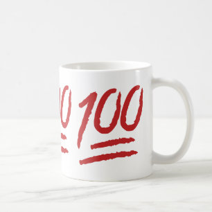 Mug Cent points de symbole Emoji