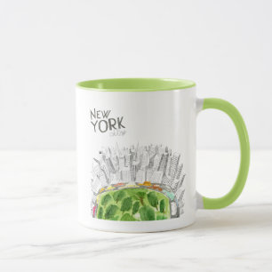Mug Central Park et collage de New York City