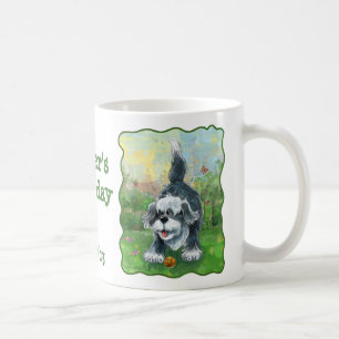 Mug Centre hirsute de partie de chien de moutons