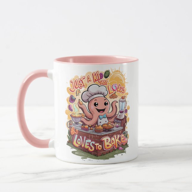 Mug Céphalopode culinaire : Cuisine de pieuvre (Gauche)