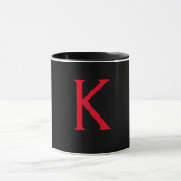CERAMIC INCREDIBLE INITIAL K MONOGRAM