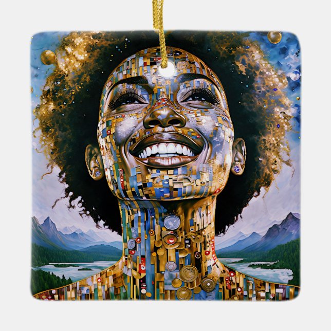 Mug Ceramic Ornament (Front)