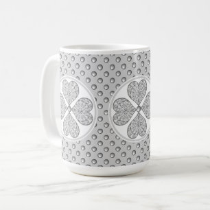 Mug Céramique gris dentelle