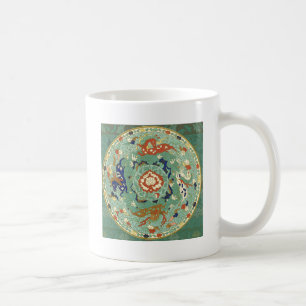 Mug Cercle chinois antique bleu vert