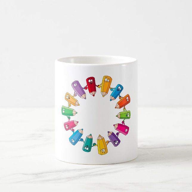 Mug Cercle De Crayons (Créateur téléchargé)