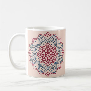 Mug cercle en mosaïque. mandala