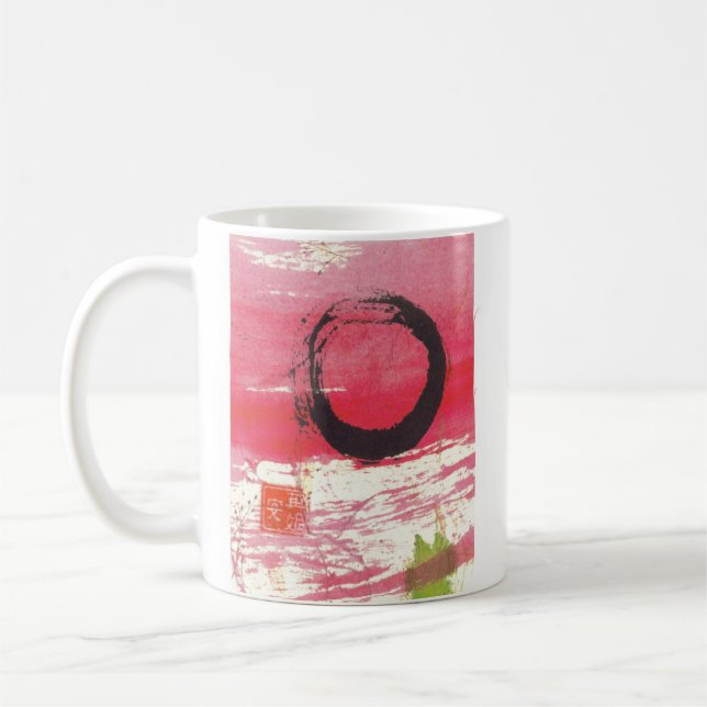Mug Cercle magenta de zen (Gauche)