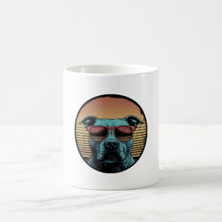 Mug Cercle Pitbull Vaporwave