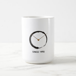 Mug Cercle Zen Enso - Broderie minimaliste Wabi-Sabi