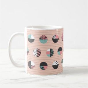 Mug Cercles à motifs graphiques sans couture motif. Vi