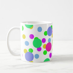 Mug Cercles abstraits sans couture points de confettis