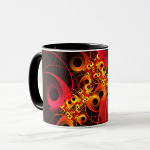 Mug Cercles colorés Motif d'art Abstrait moderne #08