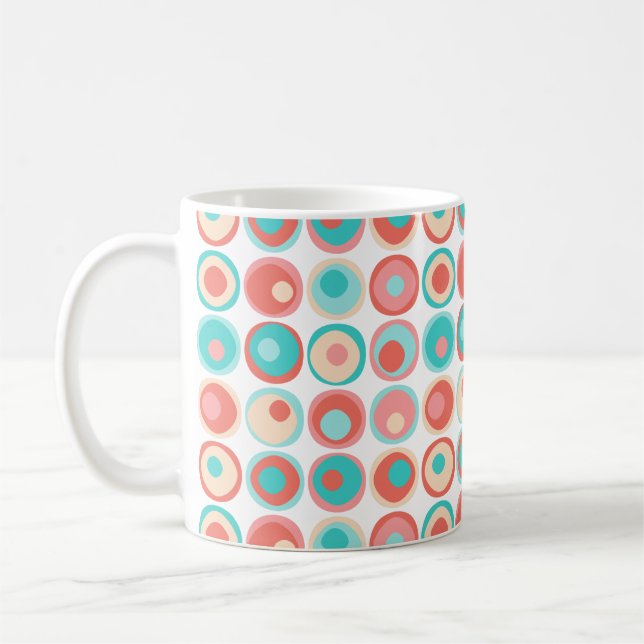Mug Cercles de corail aquatique (Gauche)
