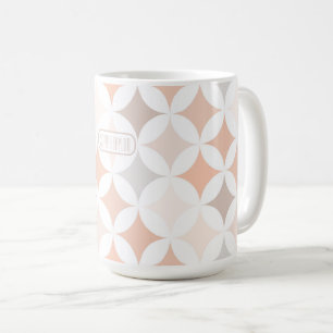 Mug Cercles de diamant géométriques Tan