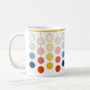 Mug Cercles de pendaison bleu rouge jaune