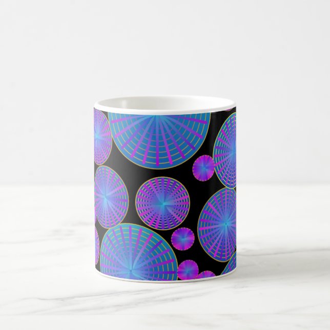 Mug Cercles Roues et disques avec rayons (Centre)