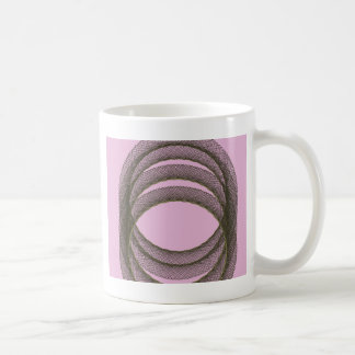 Mug cercles se chevauchant dans l'arrière - plan viole