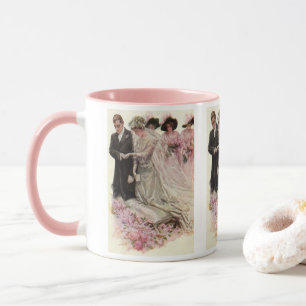 Mug Cérémonie de mariage victorien vintage de la marié