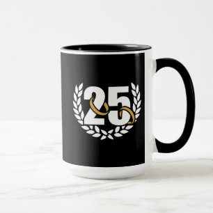 Mug Cérémonie du mariage d'anniversaire de 25 ans d'ar