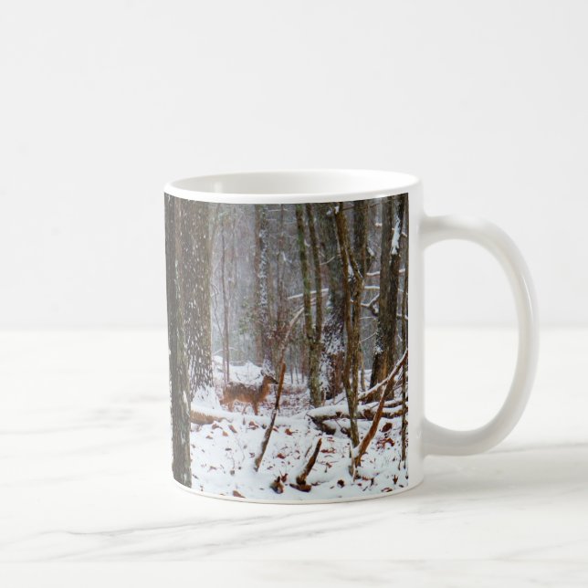 Mug Cerf dans la chute de neige (Droite)