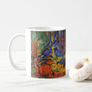 Mug Cerf dans la forêt II par Franz Marc, Art Vintage