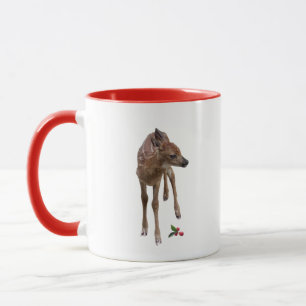 Mug Cerf de bébé et vert d'hiver