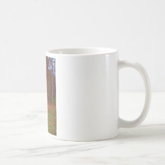 Mug Cerf, Grass vert rouge et feuilles d'or