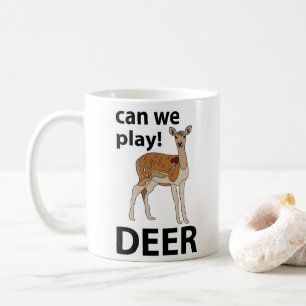 Mug Cerf Peut-on Jouer Cerf Mignon