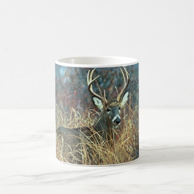 Mug cerfs communs Blanc-coupés la queue (Centre)