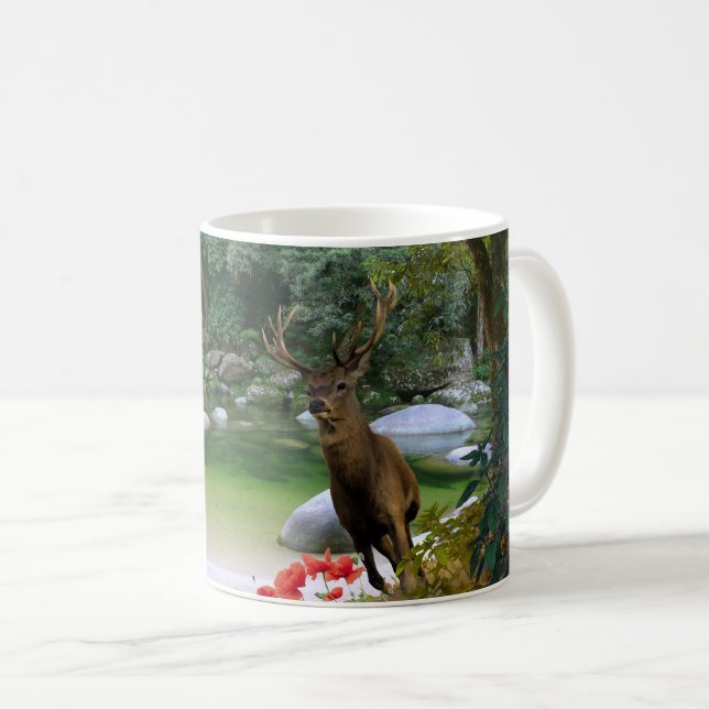 Mug Cerfs communs de mâle (Devant droit)