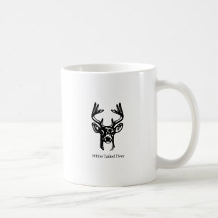 Mug Cerfs communs de queue blanche de mâle de 8 point