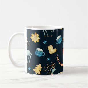 Mug Cerfs de Noël : Aquarelle Motif sans ambages