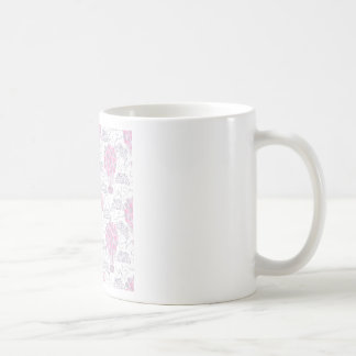 Mug Cerfs-volants en art de nurserie rose