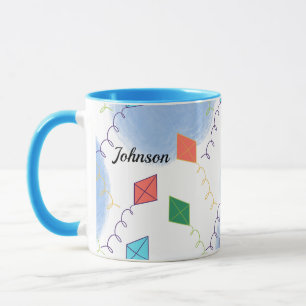 Mug Cerfs-volants Fantaisistes Motif Ciel Multicolore 