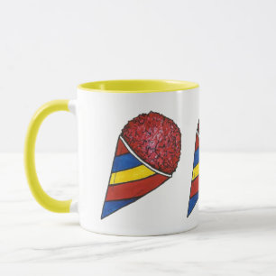 Mug Cerise Rouge Shavé Ice Snocone Sno Cone Nourriture