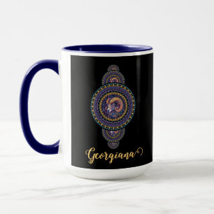 Mug Cerises murales personnalisées Mandala ornemental
