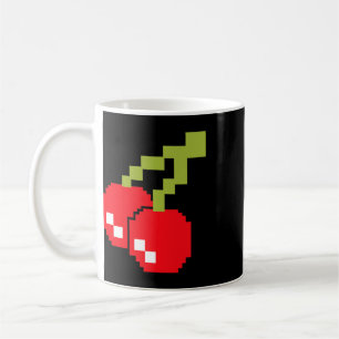 Mug Cerises Pixel Costume de jeu vidéo des années 80 F