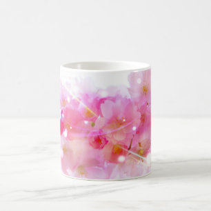 Mug Cerisier japonais aux fleurs rose pastel