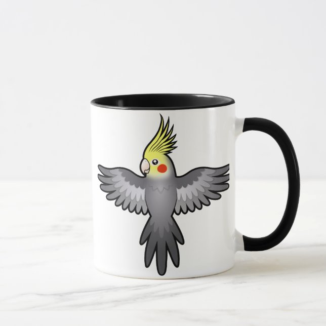 Mug Certainement une personne d'oiseau (cockatiel) (Droite)