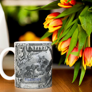 Mug Certificat Argent 5 $ – Billet de Banque Ancie