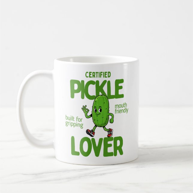 Mug Certified Pickle Lover Funny Foodie Coffee  (Gauche)