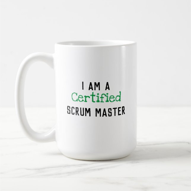 Mug Certified SCRUM MASTER (Gauche)
