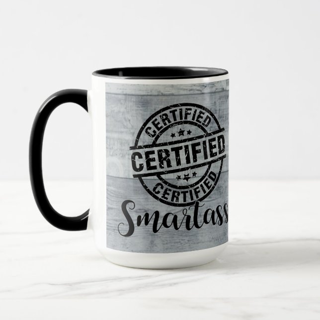 Mug Certified Smartass 2 (Gauche)