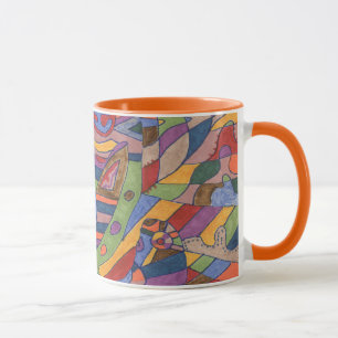 Mug Cerveau d'oiseaux, abstrait original