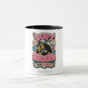 Mug Cerveau mou pensée lourde Personnalisé Drôle