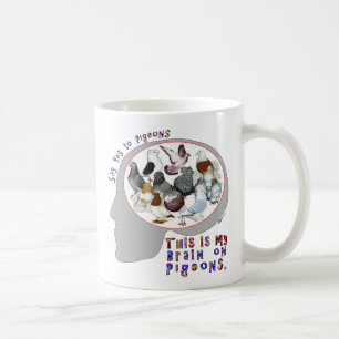 Mug Cerveau sur des pigeons