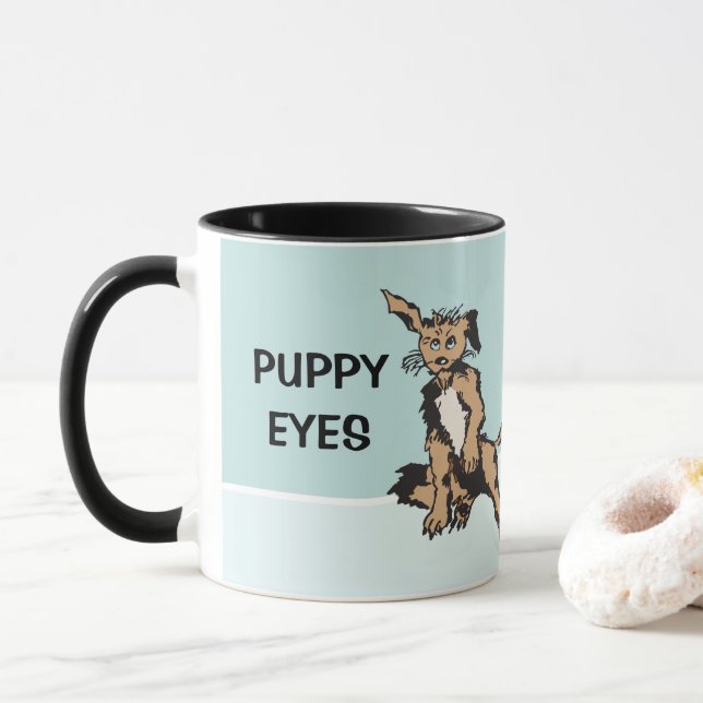 Mug Ces yeux chiots (Avec donut)